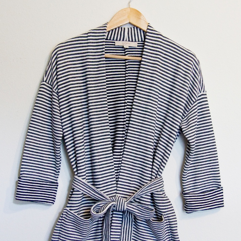 Loft Striped Cardigan